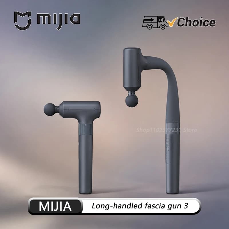 Original Mijia Long Handle Fascia Gun 3 Dual Mode Deep Tissue Massager with Long Short Handles Figure 7 Muscle Relax Tool