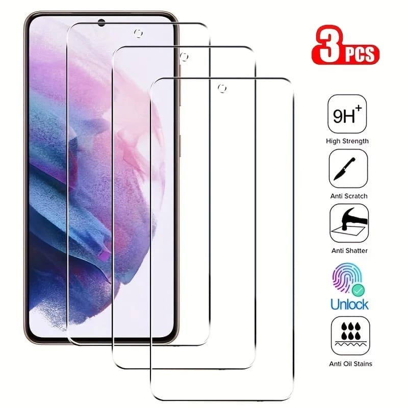 3 pcs screen protection for Samsung Galaxy S22 S21 + S23 ultra tempered glass for Samsung S20 S10E S8 S9 protective film