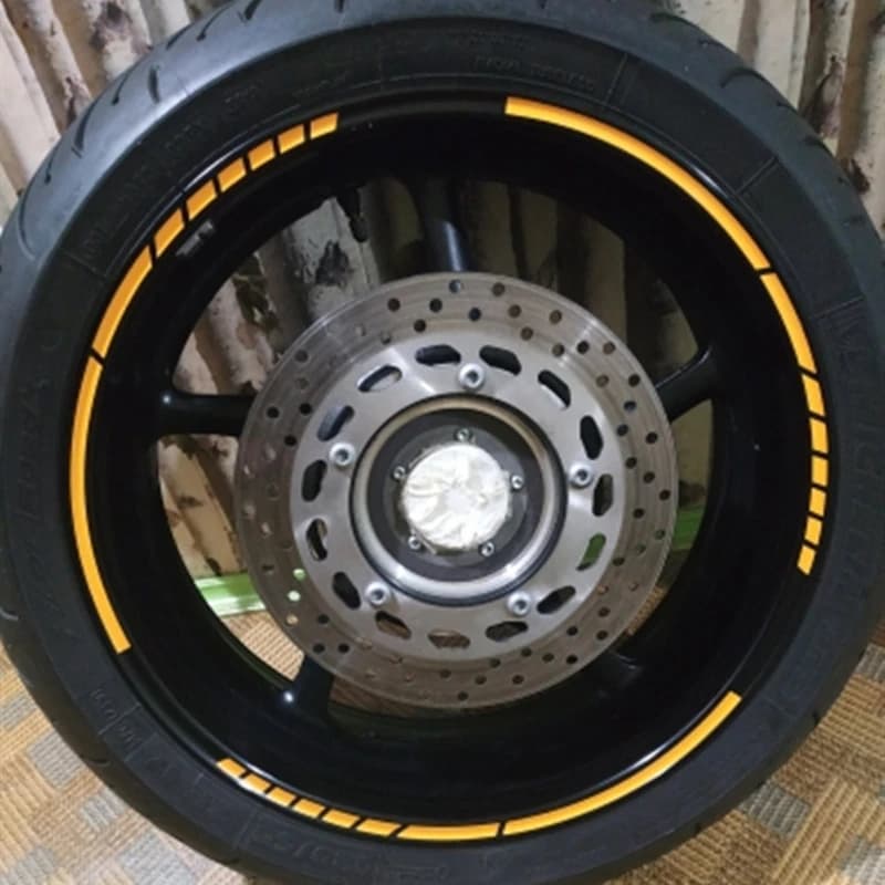Decalcomanie per adesivi per ruote moto Cerchio riflettente da 17/18 pollici per Hayabusa Suzuki Indirizzo V125g Kawasaki Z900 Accessori