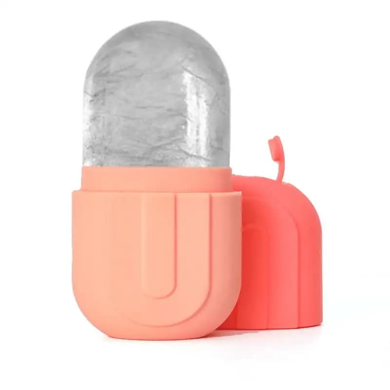 Rullo di ghiaccio per impacco freddo facciale per viso e occhi Massaggio di bellezza Stampo per ghiaccio in silicone Strumento per la cura della pelle del viso rinfrescante e rassodante