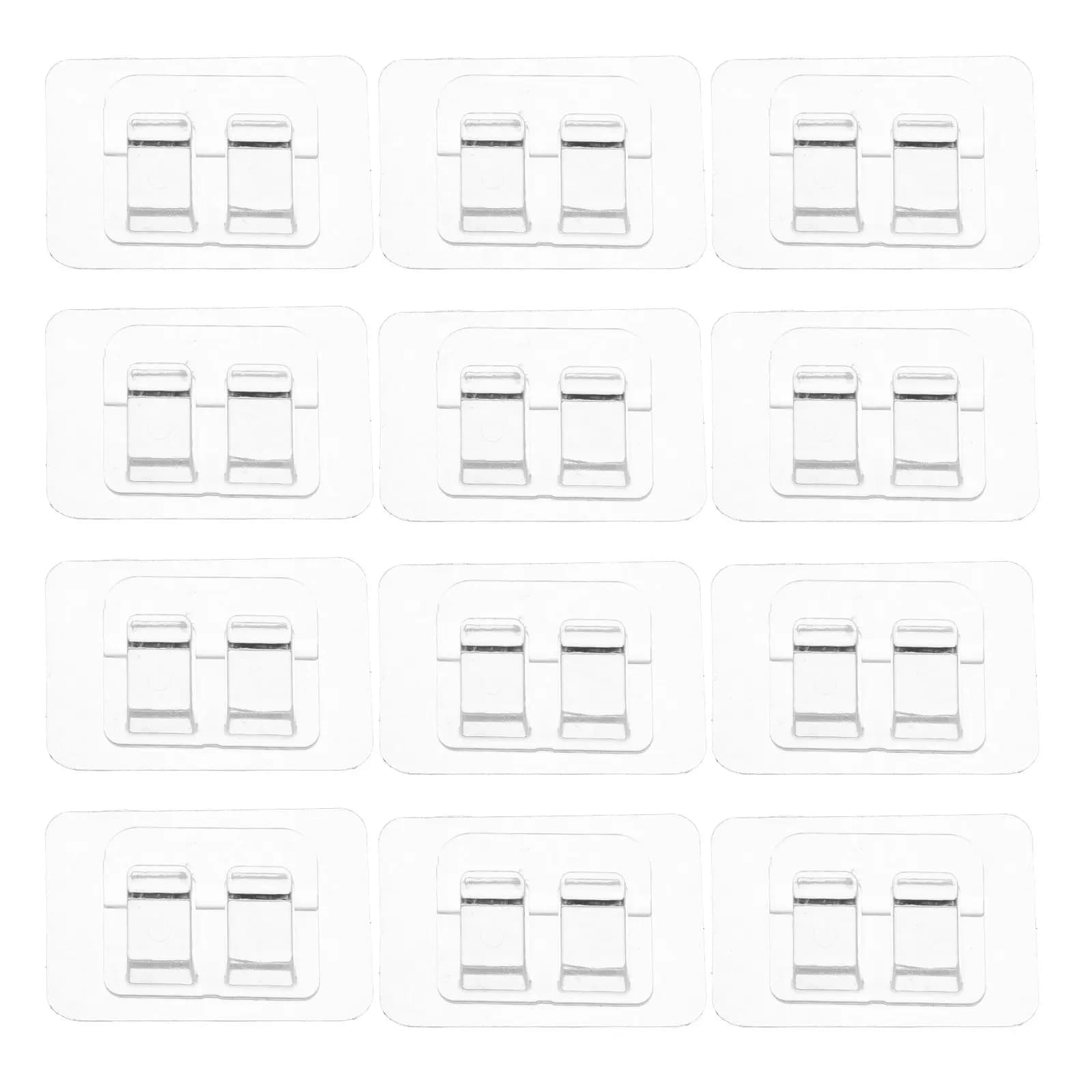 50 Pezzi Ganci Adesivi Impermeabili per Luci da Esterno, Clip per Appendere Luci da Giardino e Patio, Supporti per Luci LED