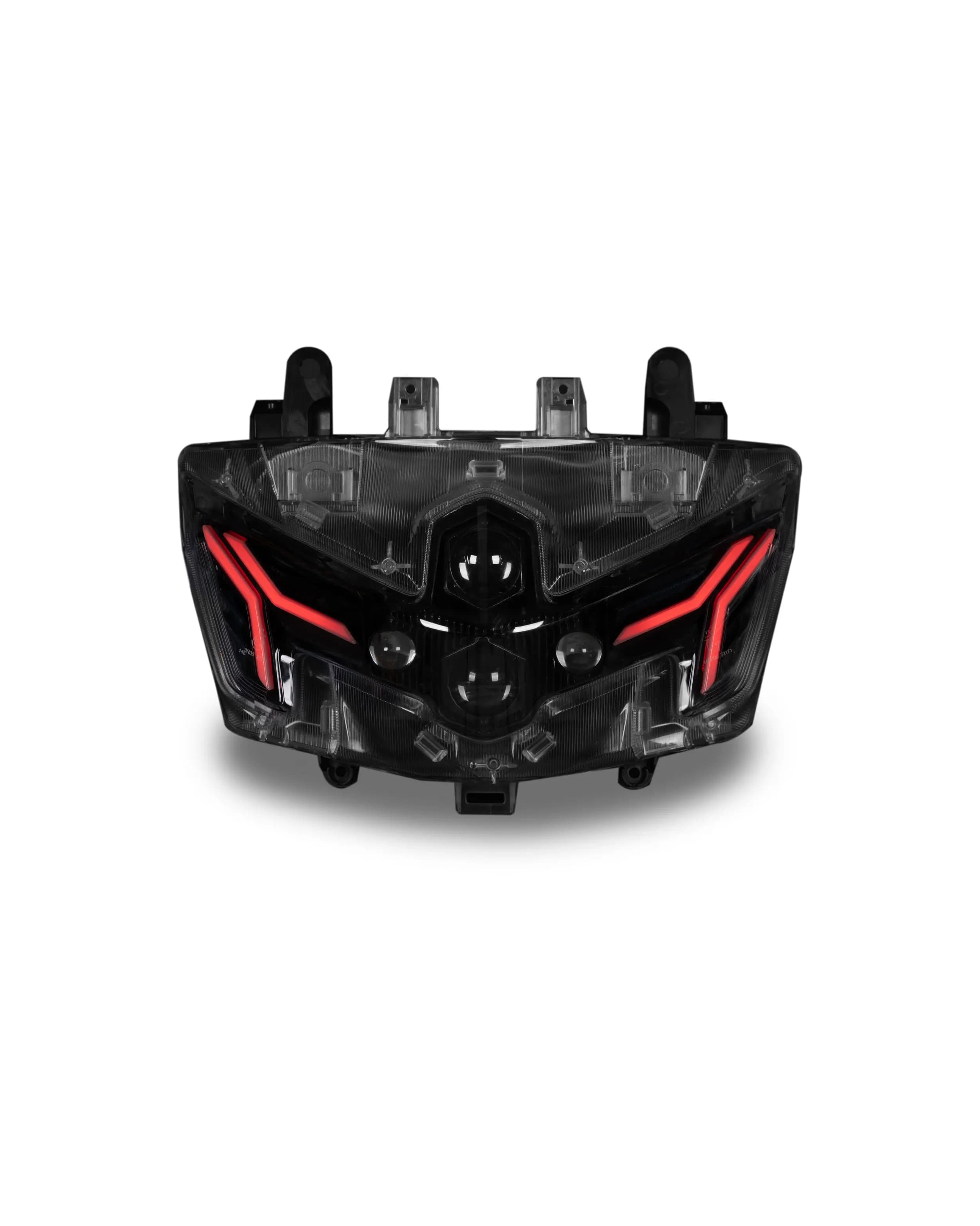 KT Motorcycle LED Front Headlight Assembly RGB Multi-color Change Modified Headlamp for Yamaha NMAX155 2025-2026