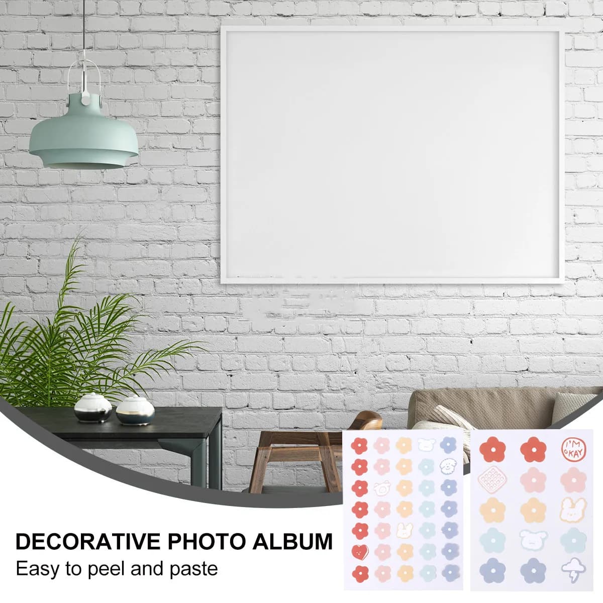 Set di 9 Fogli di Adesivi Fai-da-Te per Quaderni, Album Fotografici, Agende, Scrapbooking, Decorazioni Murali, Motivi Freschi e Belli, Regalo per Bambini