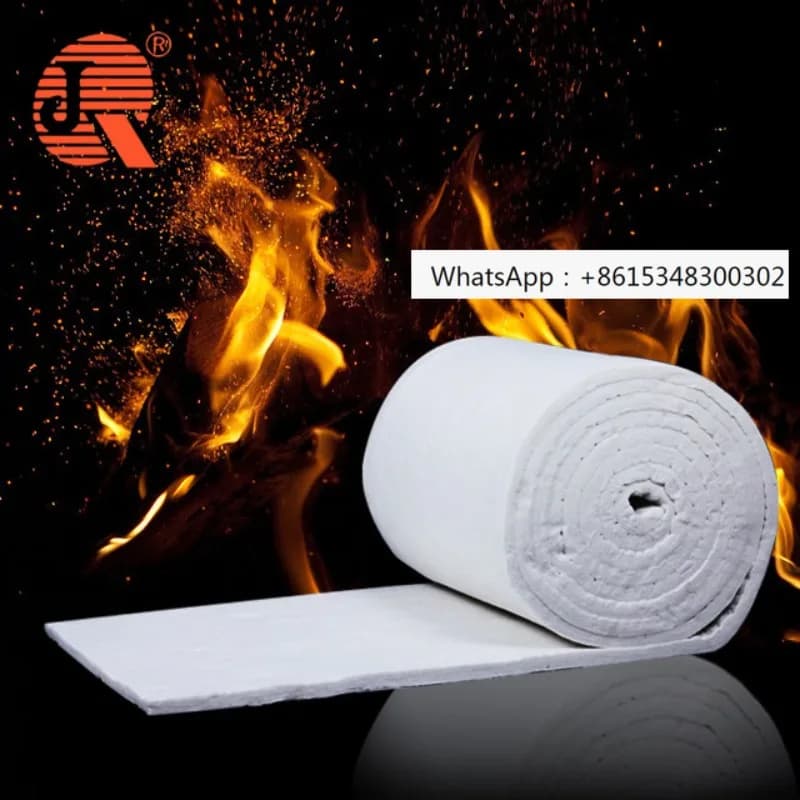 Coperta in fibra di lana Kaowool 1300 super wool da 6-50 mm, rivestimento ignifugo, coperta in fibra ceramica termoisolante e resistente al calore