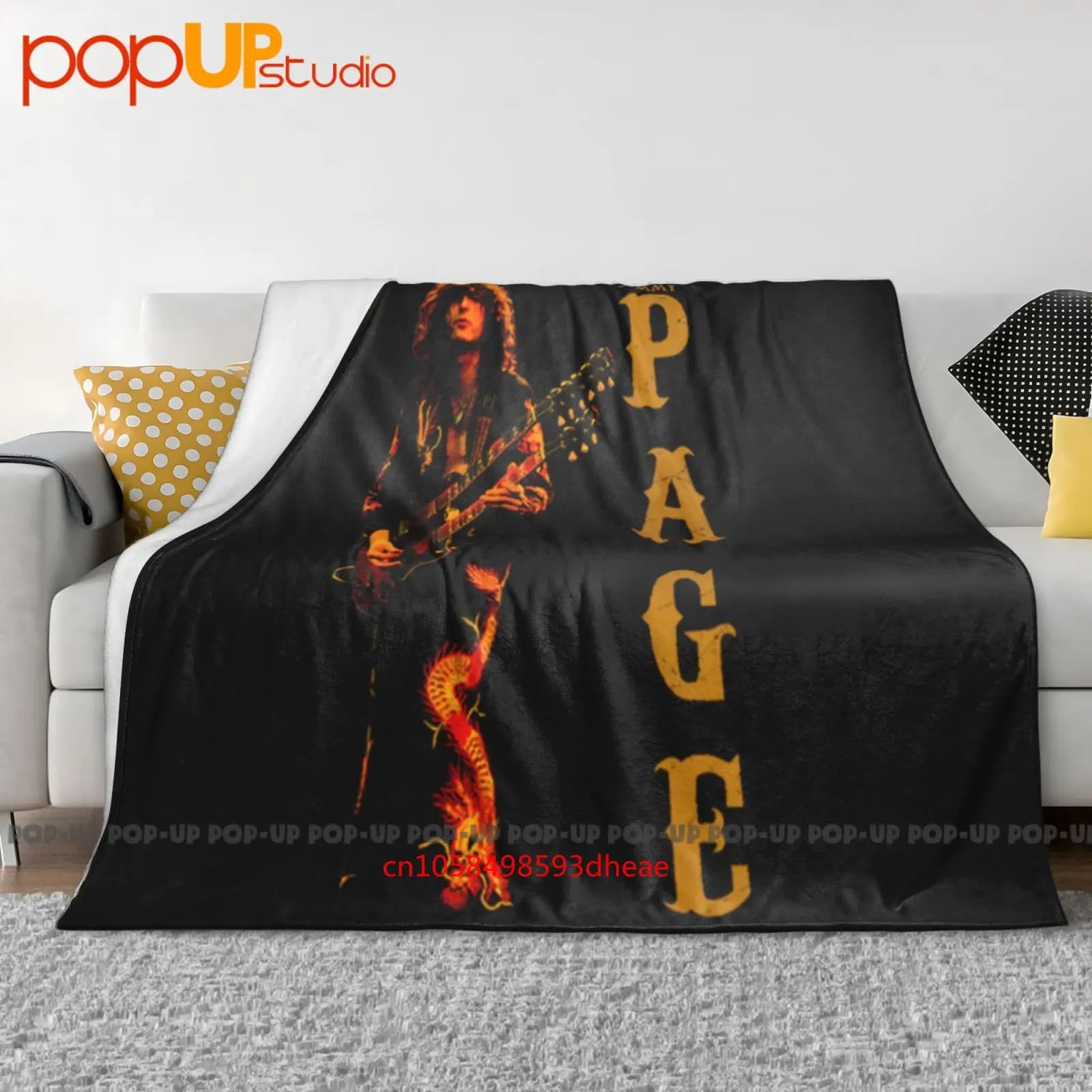 Nuovo Jimmy Page Coperta ultra morbida trapunta invernale Copridivano Copriletto