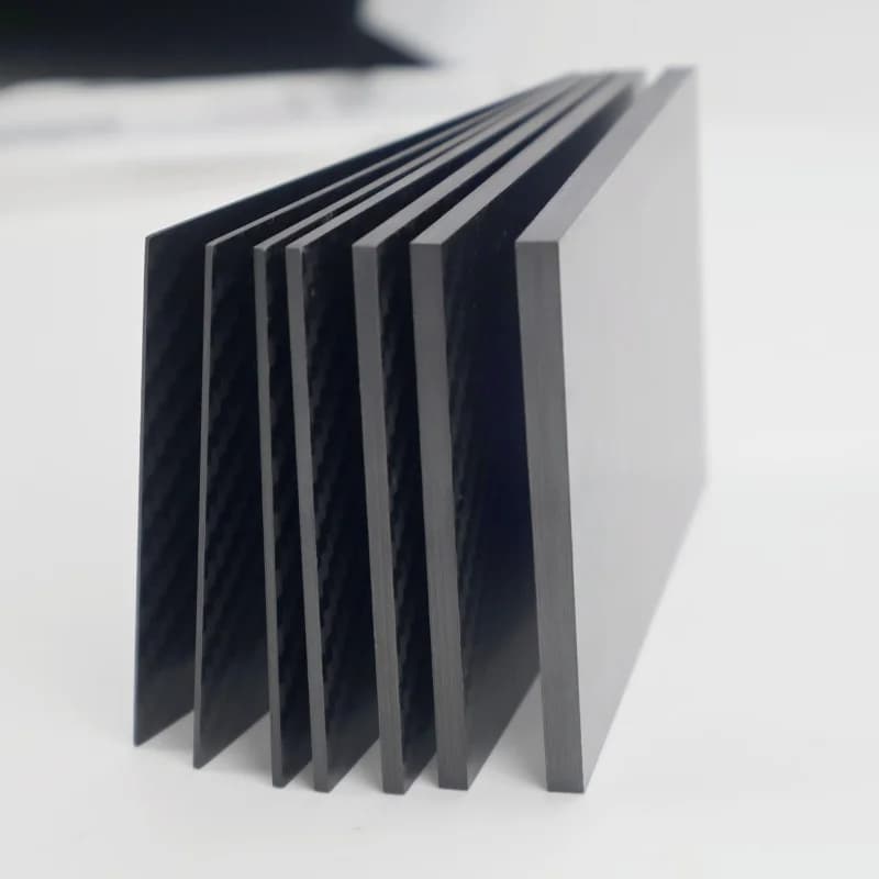 Sheets of real carbon fibre panels from 125 mm x 75 mm 0.5 mm 1 mm 1.5 mm 2 mm 3 mm 4 mm 5 mm thick composite material hardness