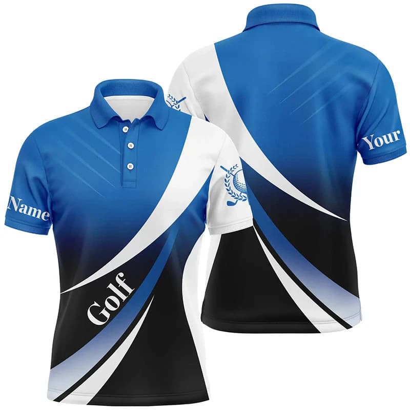 Polo grafica da golf casual Moda estiva Manica corta Nome personalizzato Nome della squadra Polo stampata in 3D T-shirt sportive larghe Top