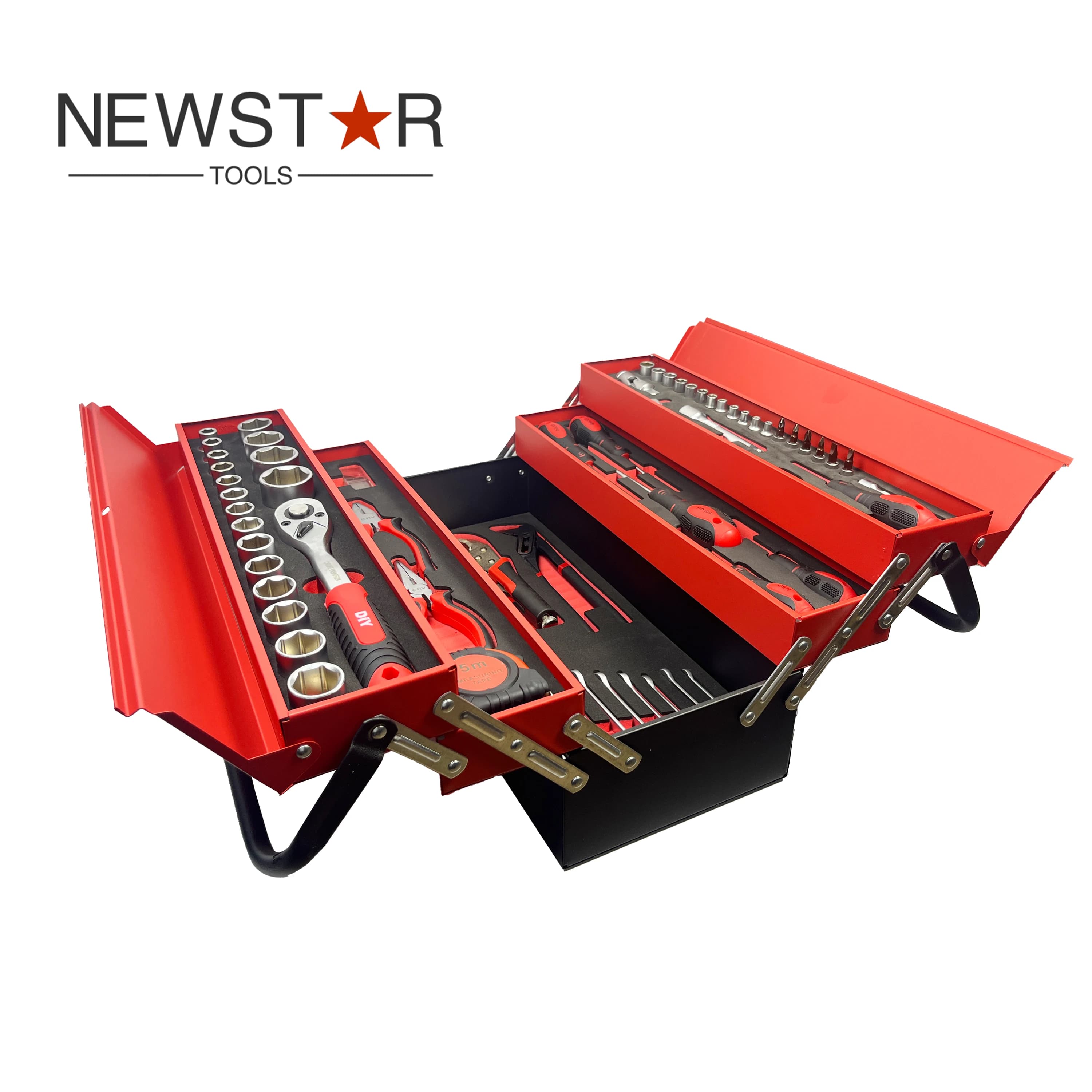 Set di strumenti di riparazione multi-maiglie professionali da 85 pezzi CRV Custodia in ferro Confezione di cacciaviti a cricchetto in plastica Prese OEM personalizzabili