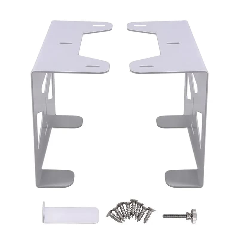 Supporto Organizzatore in Metallo ASMA per Console PS5, Portaoggetti da Scrivania Salvaspazio