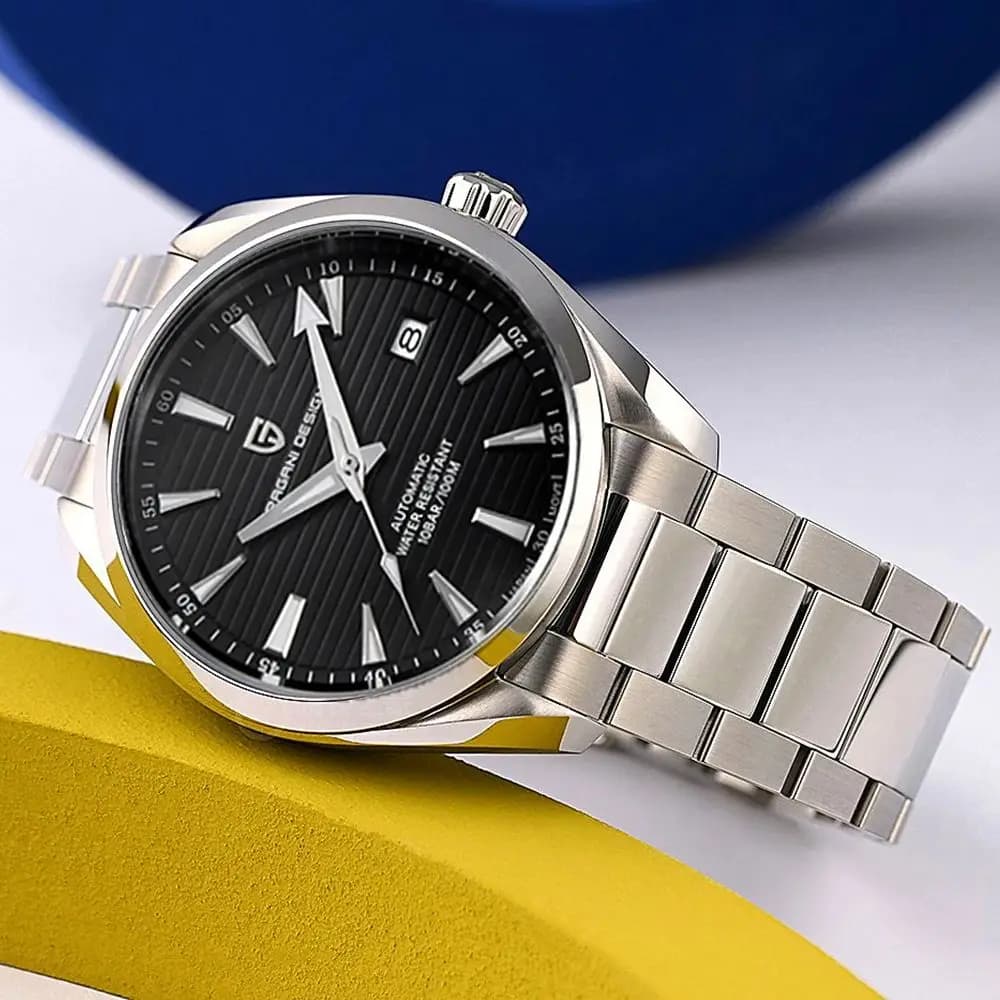 Nuovo PAGANI DESIGN 40MM Orologio meccanico da uomo Orologio automatico di lusso in vetro zaffiro 10Bar Orologio da uomo impermeabile in acciaio inossidabile