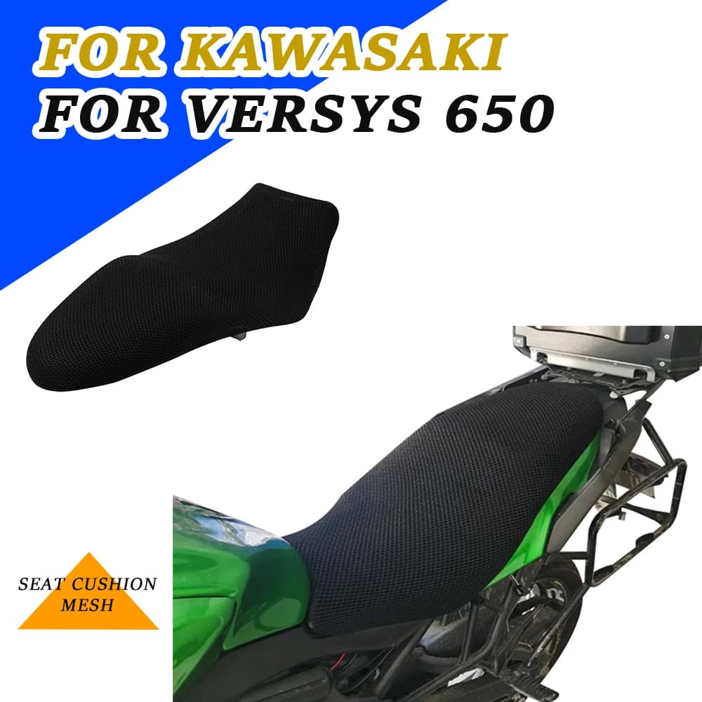 Accessori moto antiscivolo tessuto a rete 3D protezione cuscino coprisedile per Kawasaki 650 Versys 650 Versys650 KLE650 2022