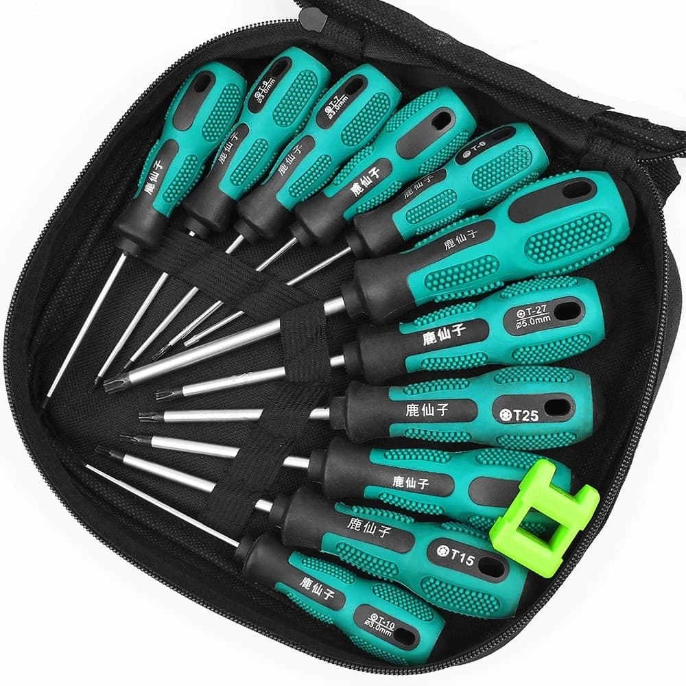 LUXIANZI Set di cacciaviti Torx Kit multiutensile manuale Punta magnetica Maniglia isolata Cacciavite Strumenti di riparazione per il manuale domestico
