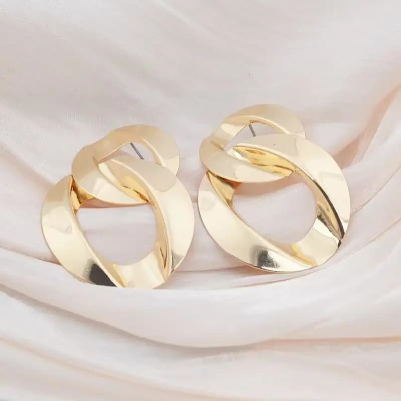 Orecchini a Cerchio di Lusso, Stile Minimalista ed Etereo per Donne, Gioielli di Design alla Moda
