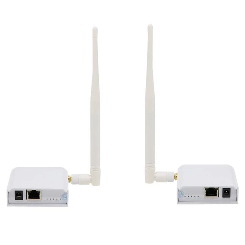 Accesso wireless a lungo raggio punto-punto del ponte wireless ZIZI con antenna ad alto guadagno, ripetitore del ponte WiFi 2.4G spina americana
