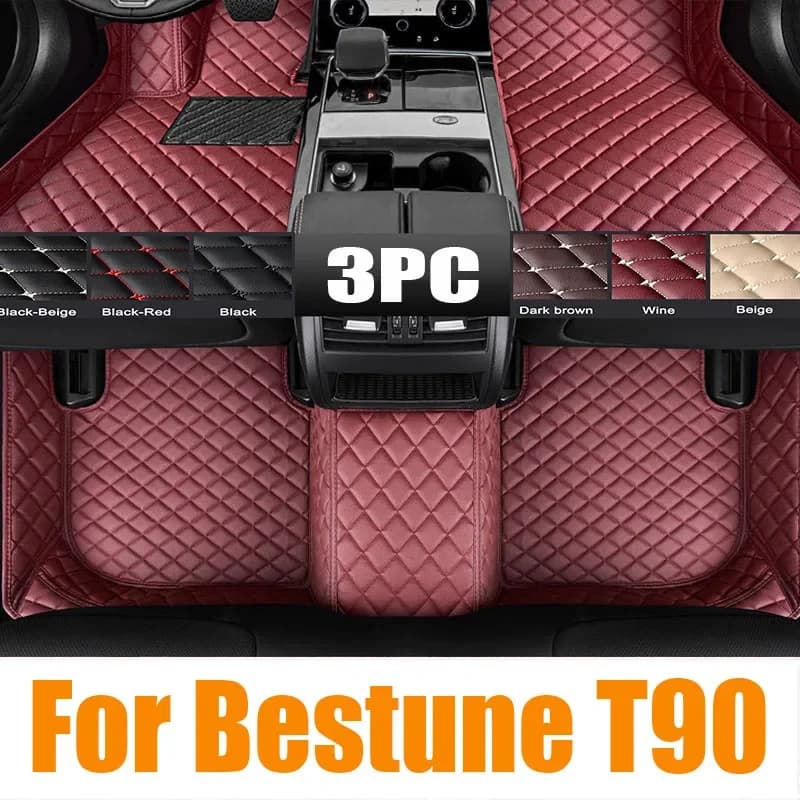 Tappetini per auto personalizzati in TPE per Bestune T90 2023 2024 Tappeto impermeabile Accessori per interni auto 0531
