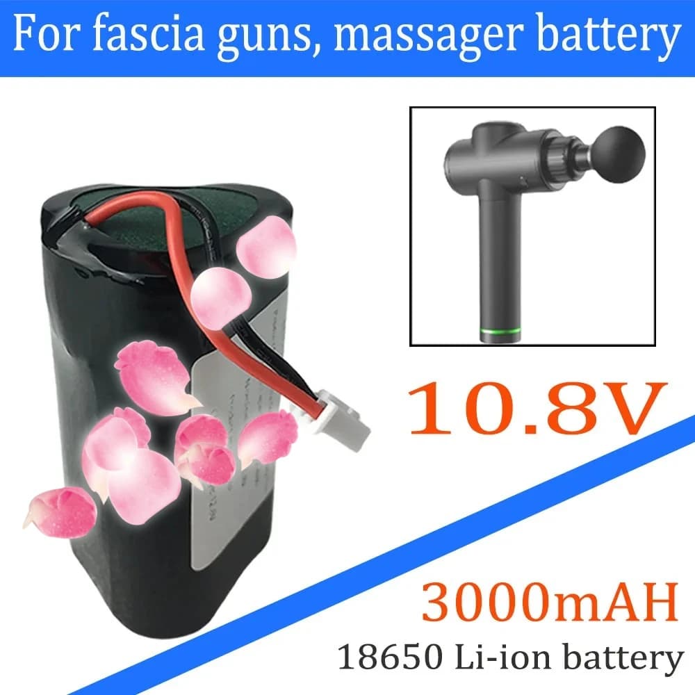 Batteria Ricaricabile 10.8V 3000mAh a Lunga Durata 2026 Nuova per Massaggiatori a Percussione e Strumenti Speciali