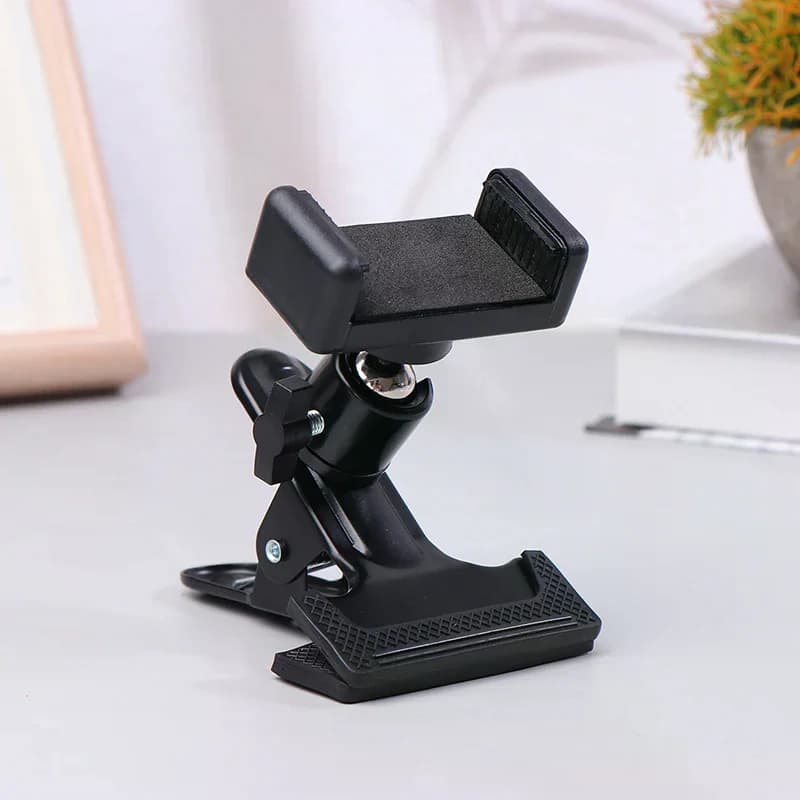Live Broadcast Guitar Head Clamp, Mobile Phone Holder Bracket Mount for Smartphones