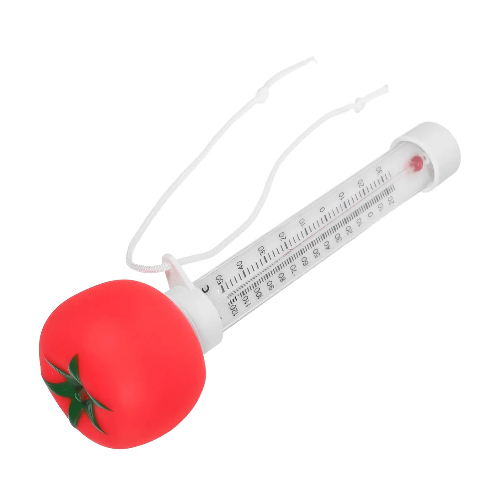 Termometro Galleggiante Grande e Facile da Leggere a Forma di Cartone Animato per Vasche da Bagno per Bambini, Vasche Idromassaggio, Laghetti - Monitoraggio Temperatura Acqua (Modello Pomodoro)
