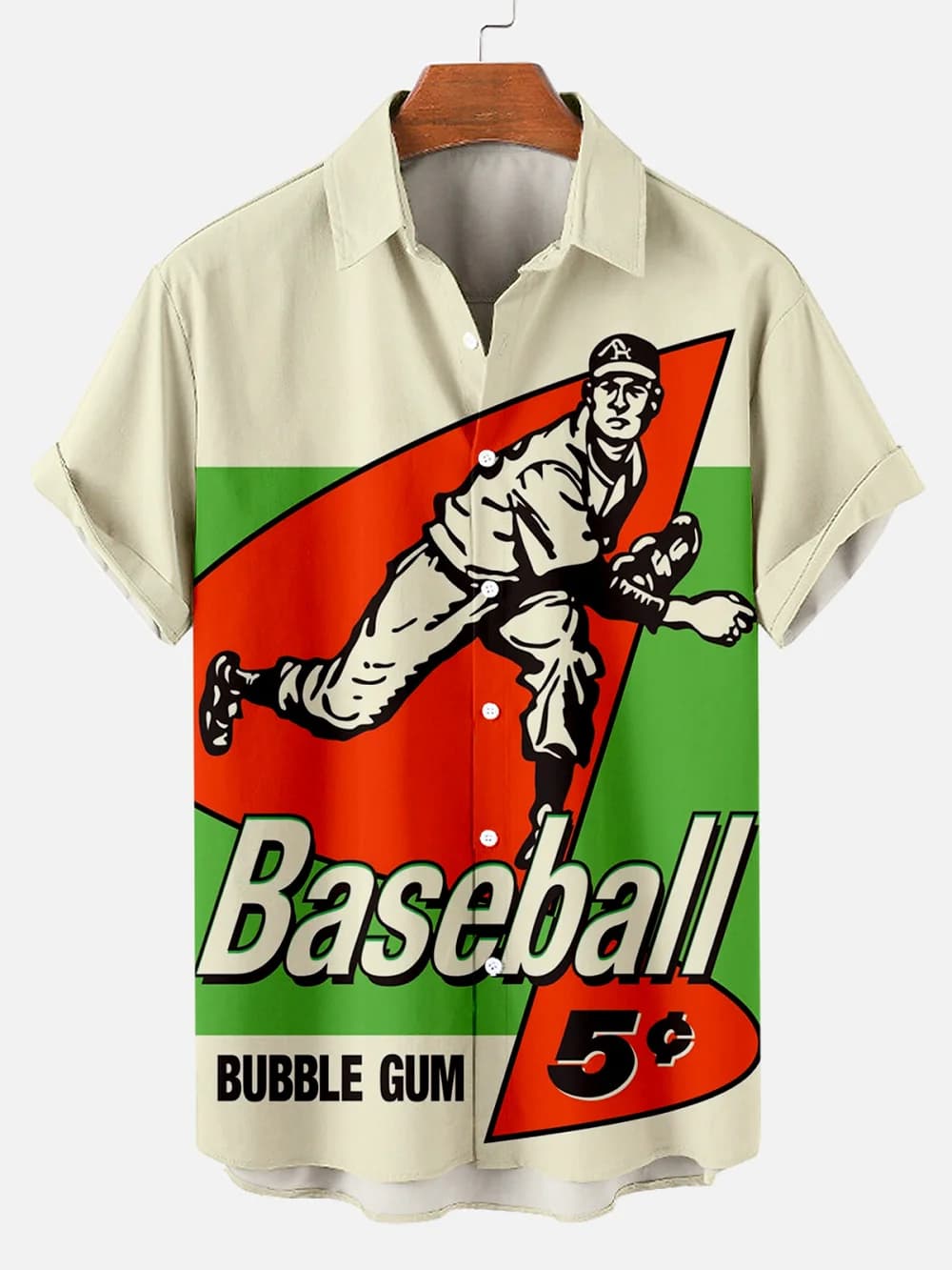 3D Printed Vintage Baseball Shirts Man Woman Fashion Hawaiian Shirt Unisex Beach Short Sleeve Oversize Shirt for Men Cuba