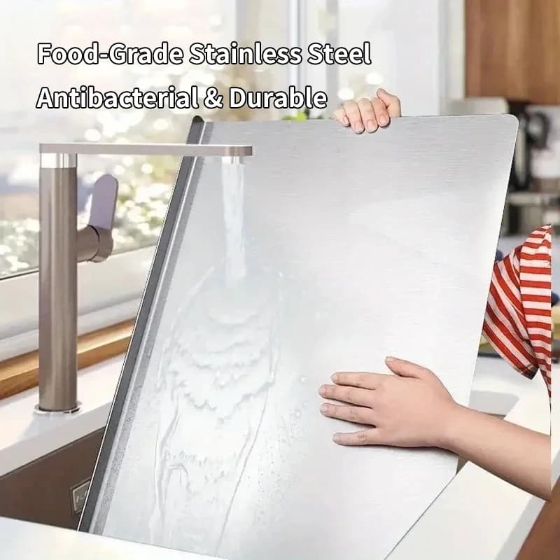 Stainless Steel Cutting Board Panel Home Use Noodle Rolling Dough Kneading Board Thickened Kitchen Large Size Multifunctional