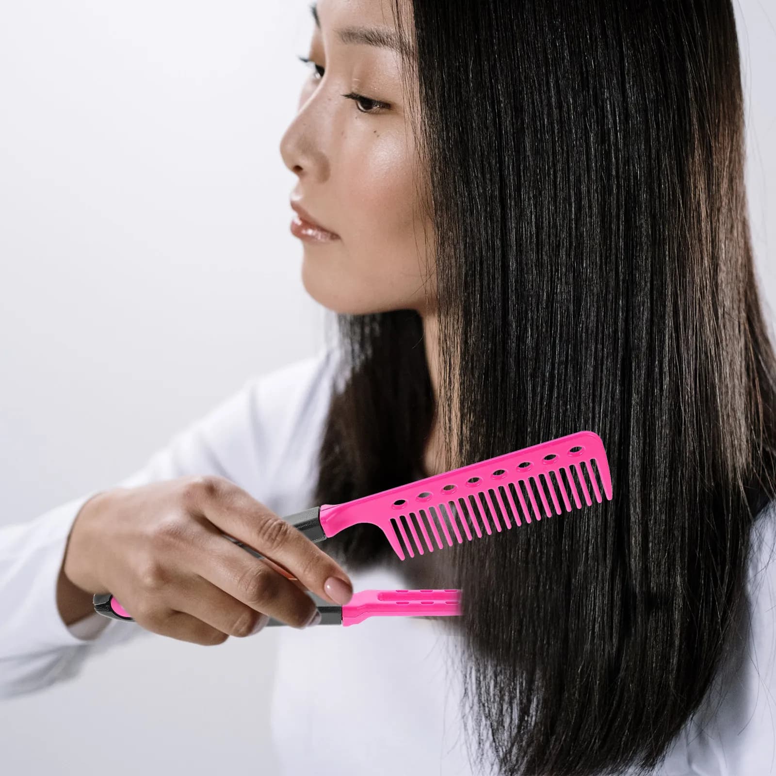 2 Pezzi Clip per Pettine Lisciante a V per lo Styling Quotidiano, Accessori Professionali Consigliati dai Parrucchieri per l'Asciugatura dei Capelli