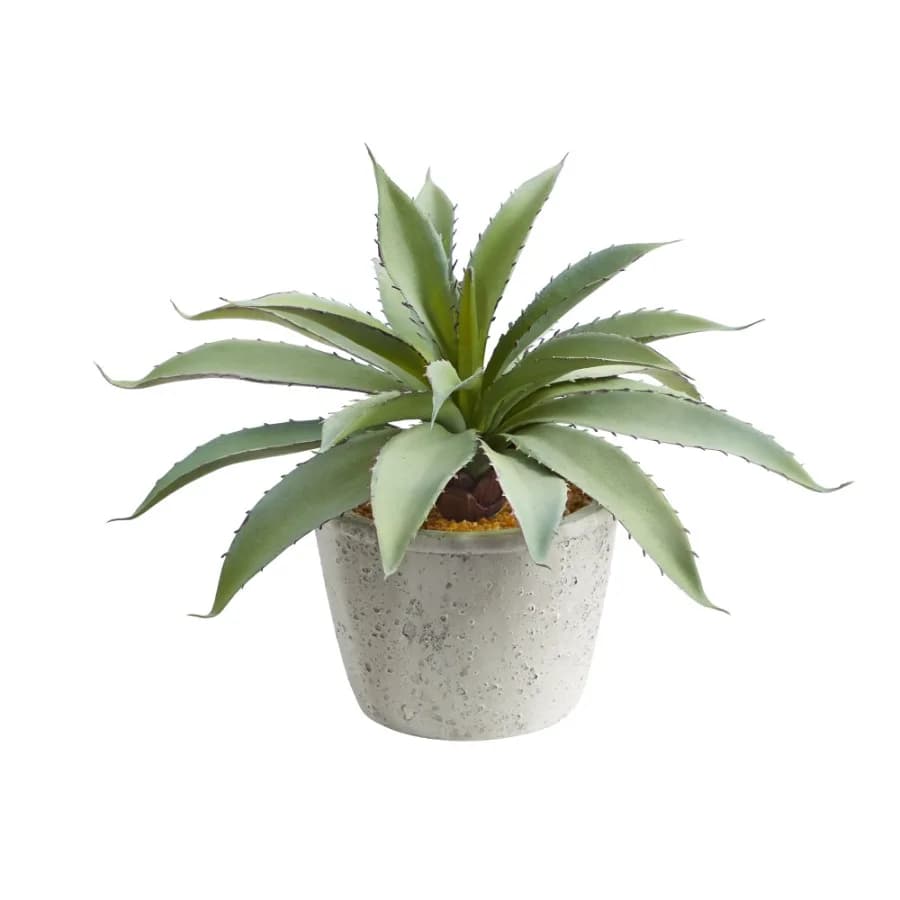 9" Aloe Succulent Artificial Plant in Green