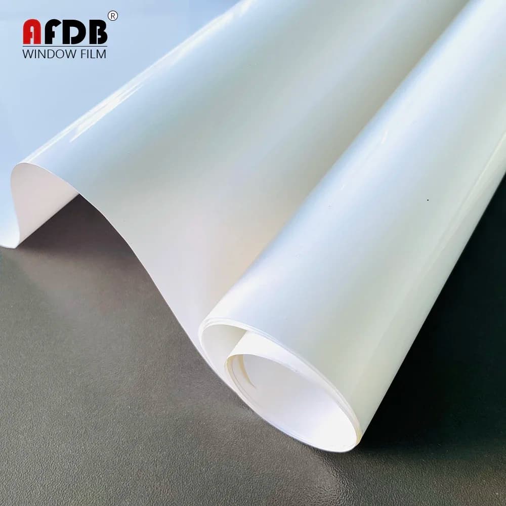2/3/5 Metro Bianco Opaco Privacy Pellicola Protettiva per Finestre Specchio Riflettente Controllo del Calore Finestra Tinta Adesivo Solare per la Casa