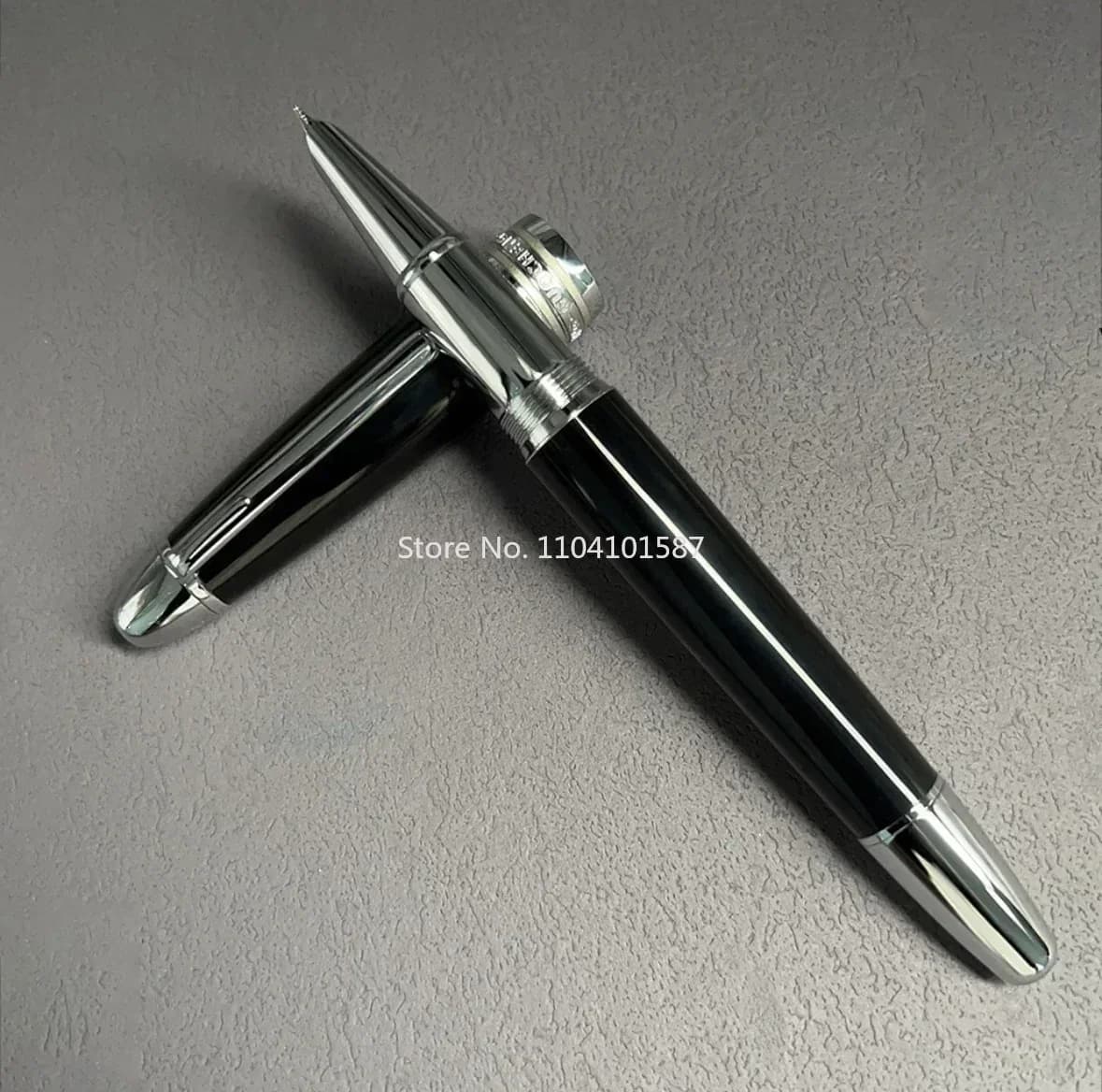 New GuoCheng 146 Full Copper Tire Piano Paint Electroplating Fountain Pen Hooded Nib 0.5MM Signature Writing Gift Smooth Pen 62G