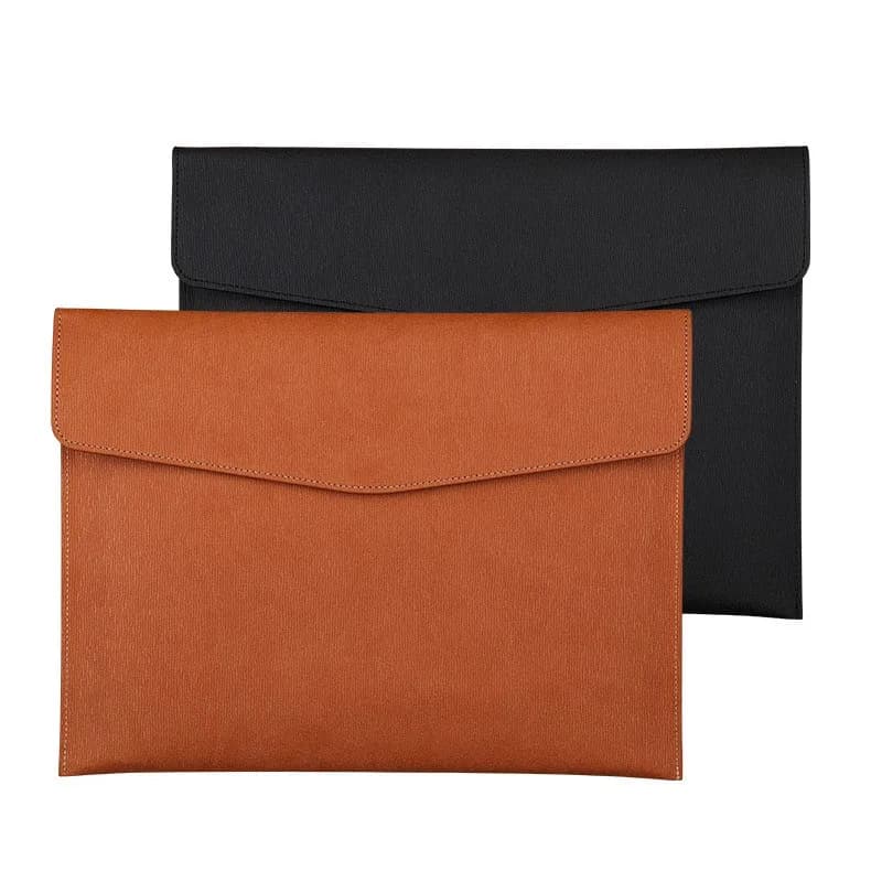 Eco-leather document bag, business information bag, A4 folder, school and office material, stock exchange