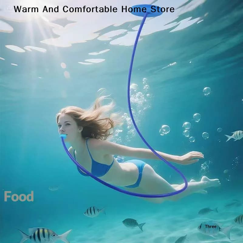 【SE】1PC Respiratore impermeabile completamente a secco da 1/2 metro, attrezzatura per immersioni e nuoto, tubo per la respirazione, tuta subacquea per uomini e donne adulti