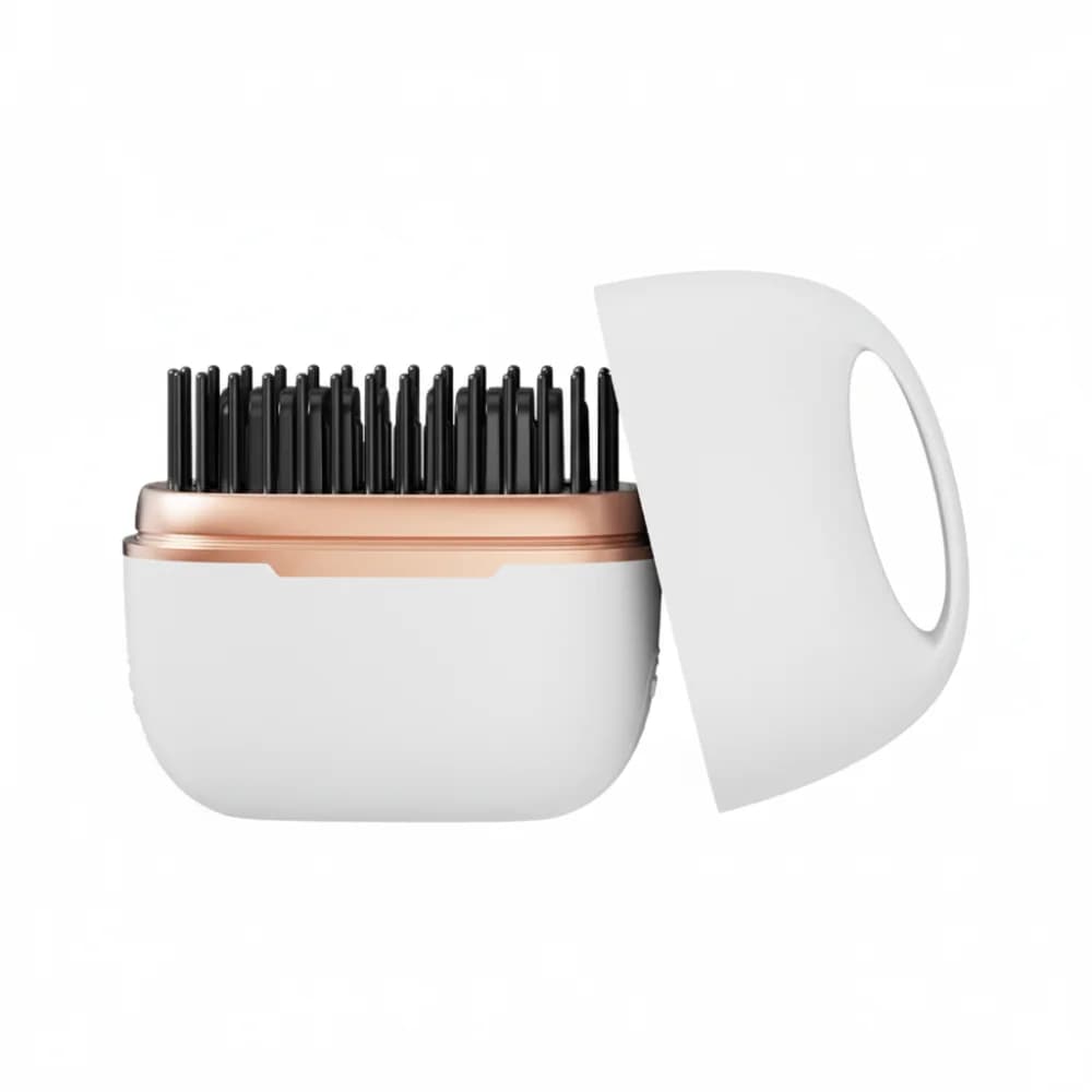 Mini Hair Plate 2 in 1 Wireless Rechargeable Laptop, Anti-Scoating Styling Combs, Hair Styling Brush, Heater Combs