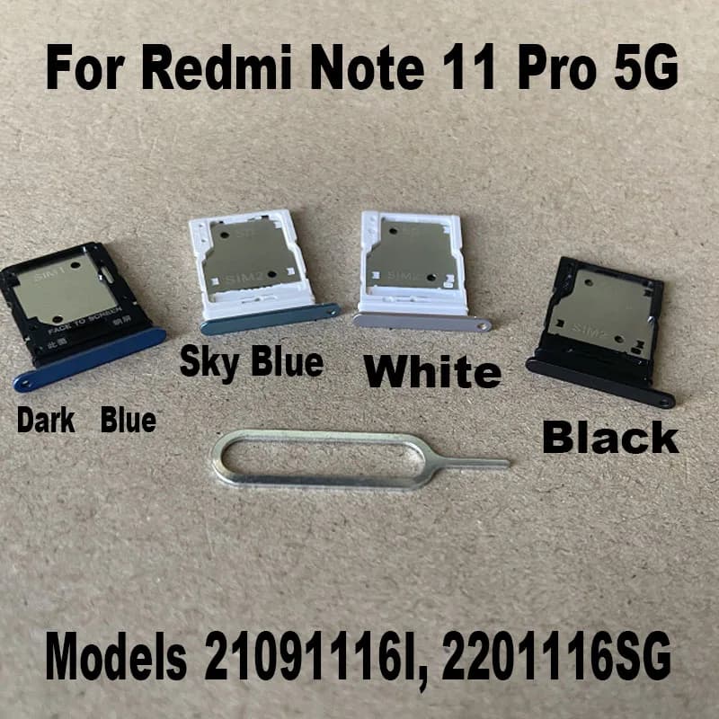 Nuovo Per Xiaomi Redmi Note 11 PRO 5G Sim Card Vassoio Slot Holder Presa Adattatore Connettore Parti di Riparazione di Ricambio