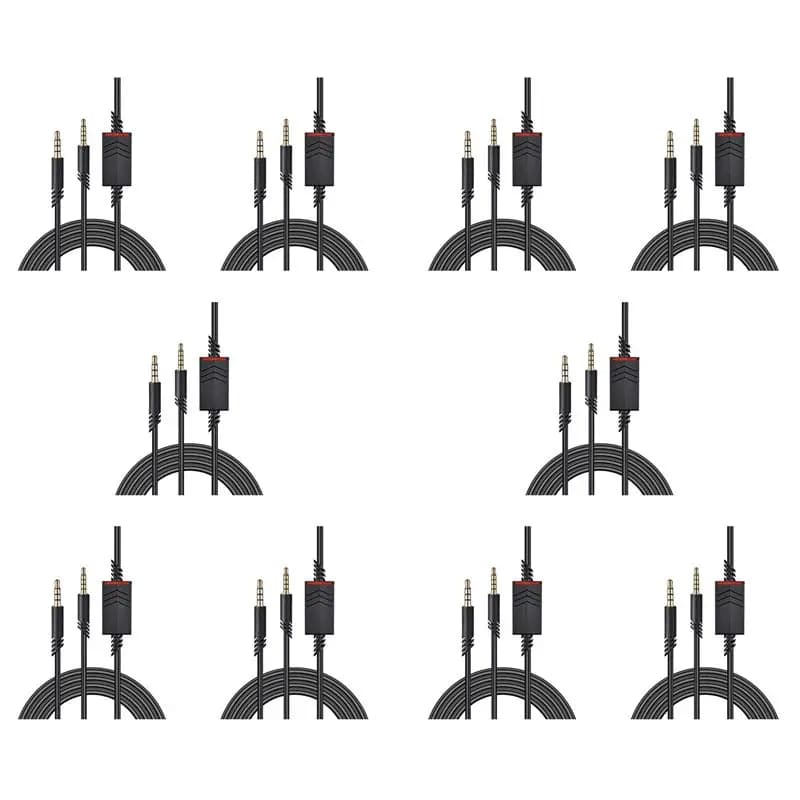 Cavo di ricambio per cuffie 10X, cavo con interruttore inline da 2,0 m per cuffie da gioco Astro A10, controller PS4, cuffie-ABIU