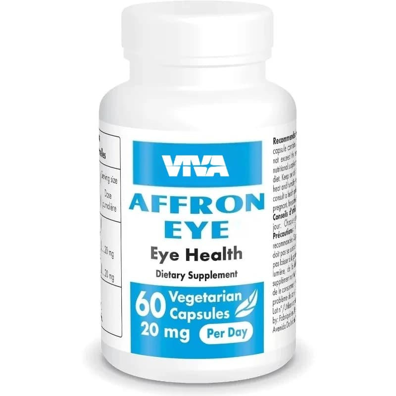 20mg per day - saffron supplement 3% saffron - macular vitamin support for eyes | non GMO gluten-free -60 vegetarian capsules