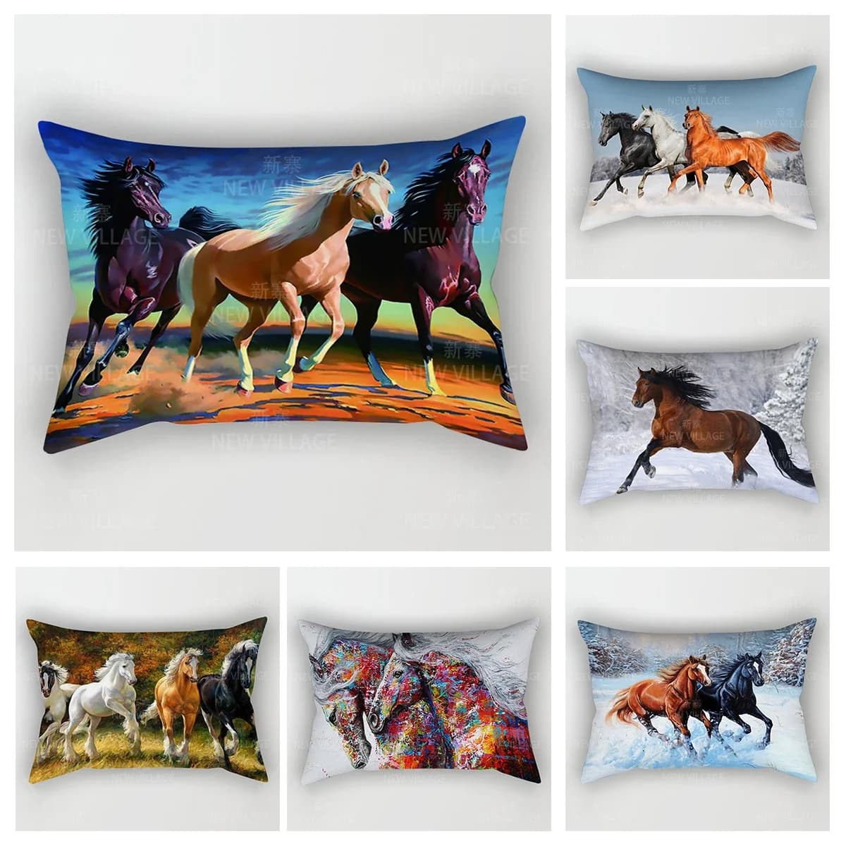 Home autumn decoration Oil painting style pillow cushion cover decorations throw pillow cover 30*50 pillowcase 30x50 40x60 50*70