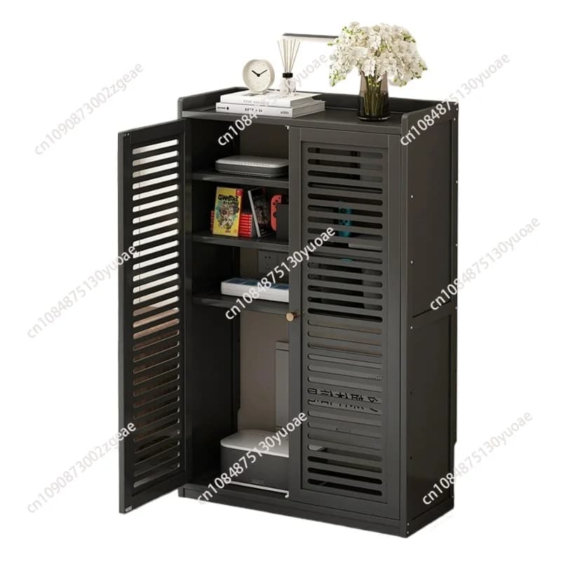Scatola portaoggetti verticale per router, presa di corrente per modem, gestione dei cavi, dispositivo di archiviazione, dispositivo di archiviazione per ufficio domestico