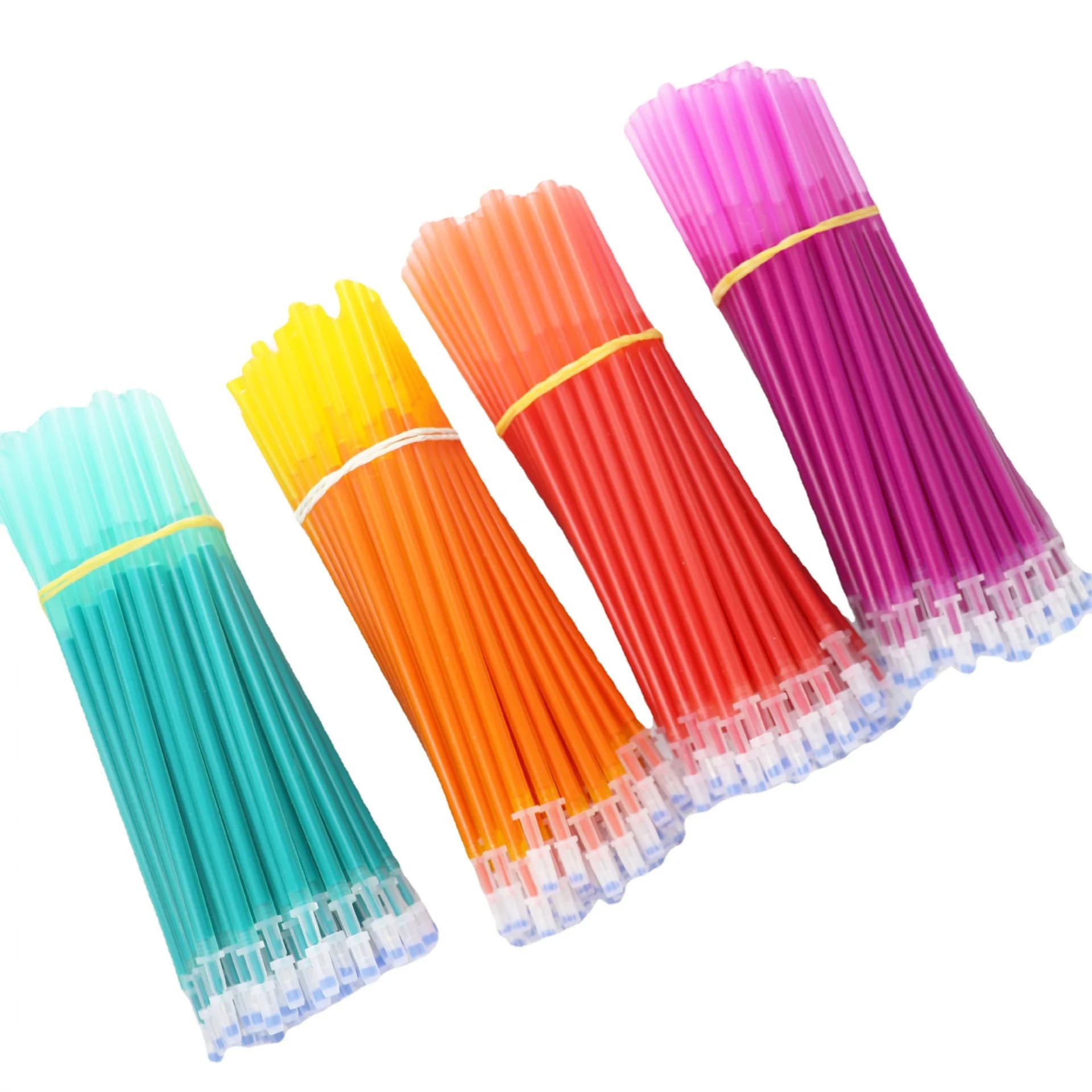 100 Pz/set Kawaii Cancellabile Ricarica Penne Cancellabili Penna Gel Schizzo Scrittura di Cancelleria Per Notebook Materiale Scolastico Carino Bambini Matita