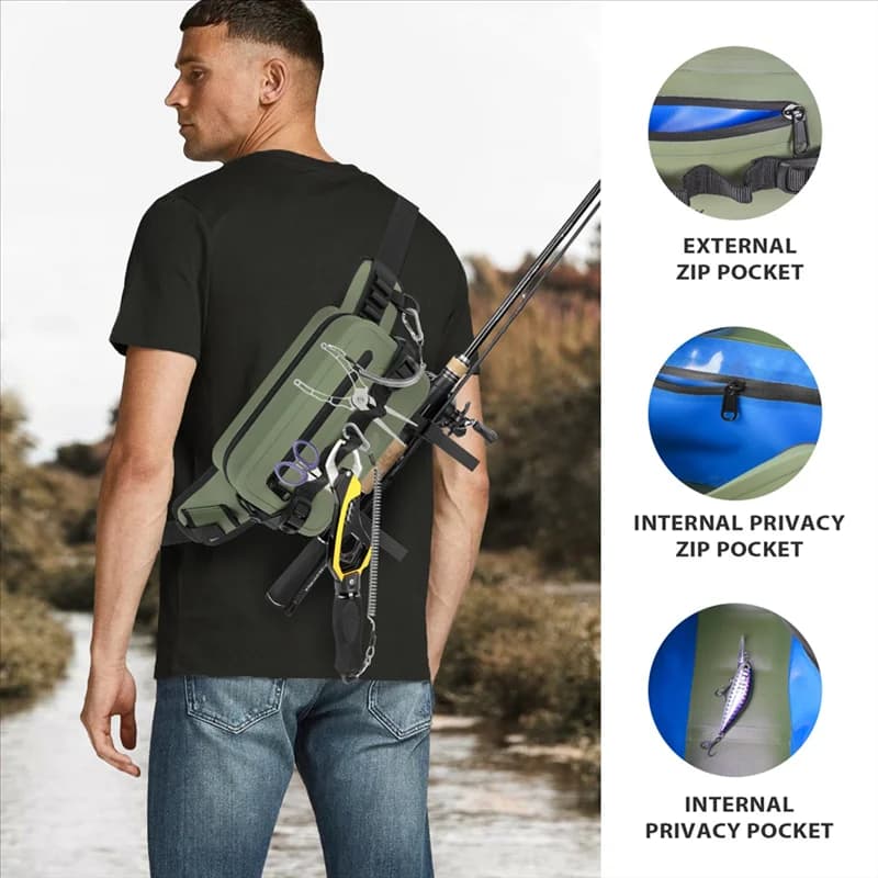 Multifunctional Fishing Bags for Fishing Equipment Fishing Bags Fish baits Waist Bag to store tools Fishing rod bag Waterproof backpack