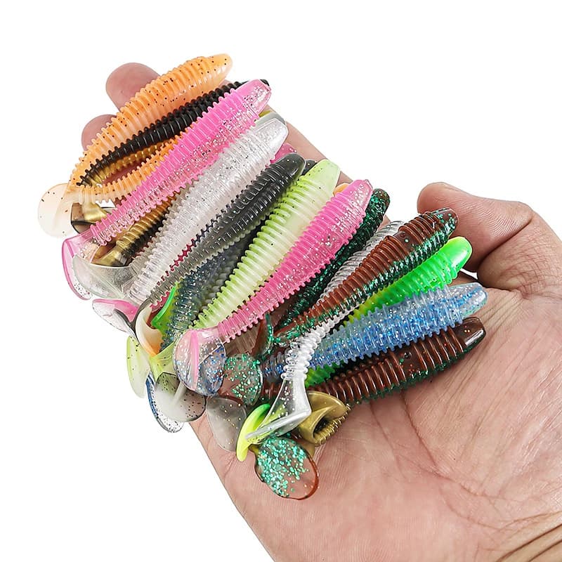 Two-tone spiral soft bait set, universal kit for mandarin and duck fishing