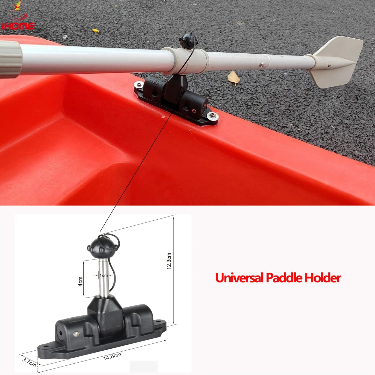 Sedile a pale universale per barche gonfiabili Paddle Lock kayak Paddle Bracket PE Boat Alloy Boat barca in legno barca in fibra di vetro
