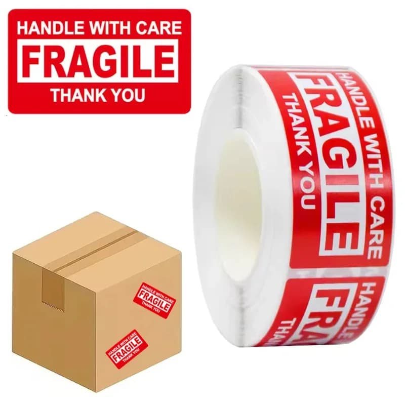 250 Adhesive Adhesive Label of Fragile English Adhesive, Adhesive Ltem Adhesive Label with Copper Plate
