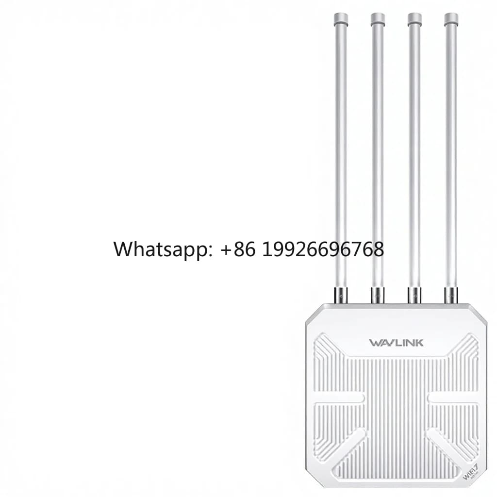 Ripetitore WiFi 7 WN573HBE2 Dual-Band con Copertura del Segnale a Lunga Distanza 500m, Amplificatore Impermeabile IP67 con 2 Antenne