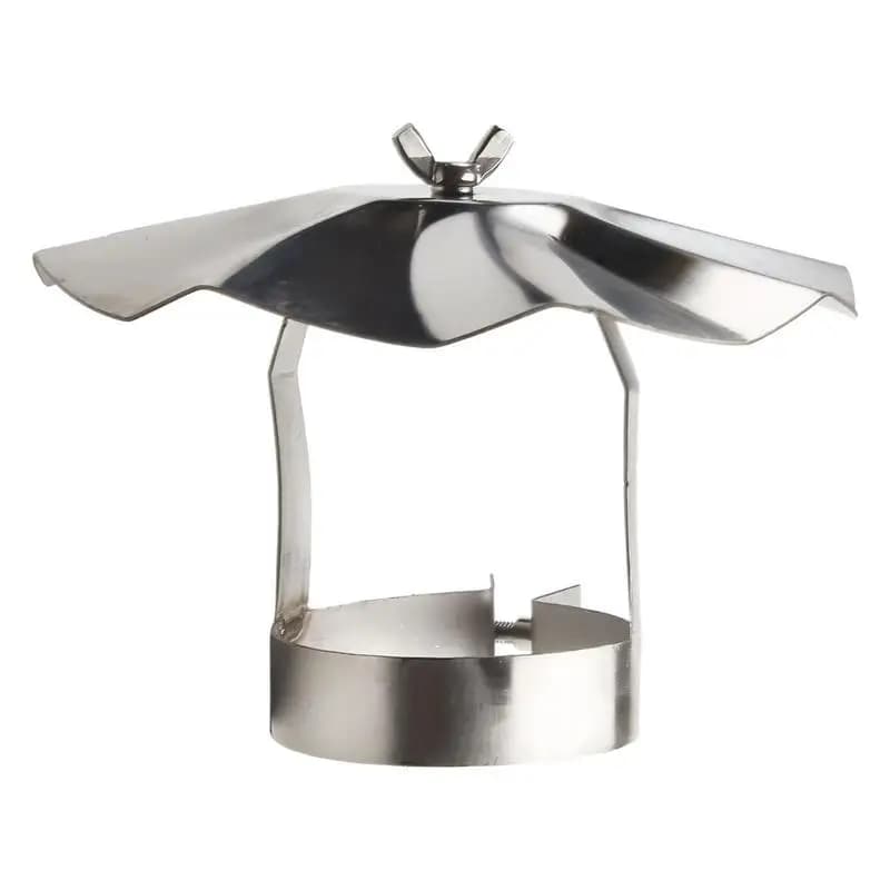 Camping hat for wood burning stove in stainless steel Rain hat Wood stove Fireplace for fireplace Outdoor roof top hat for camping