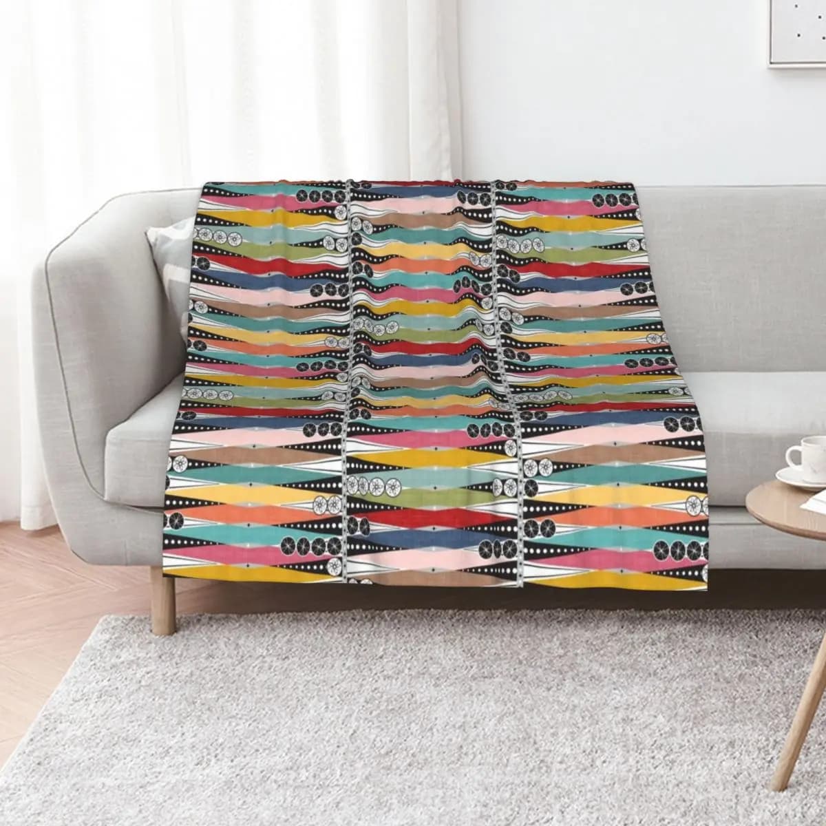 Mid Century Modern ~ Atomic Age Backgammon Throw Blanket Summer Bed Fashionable Bed for sofa Luxury Brand Blankets