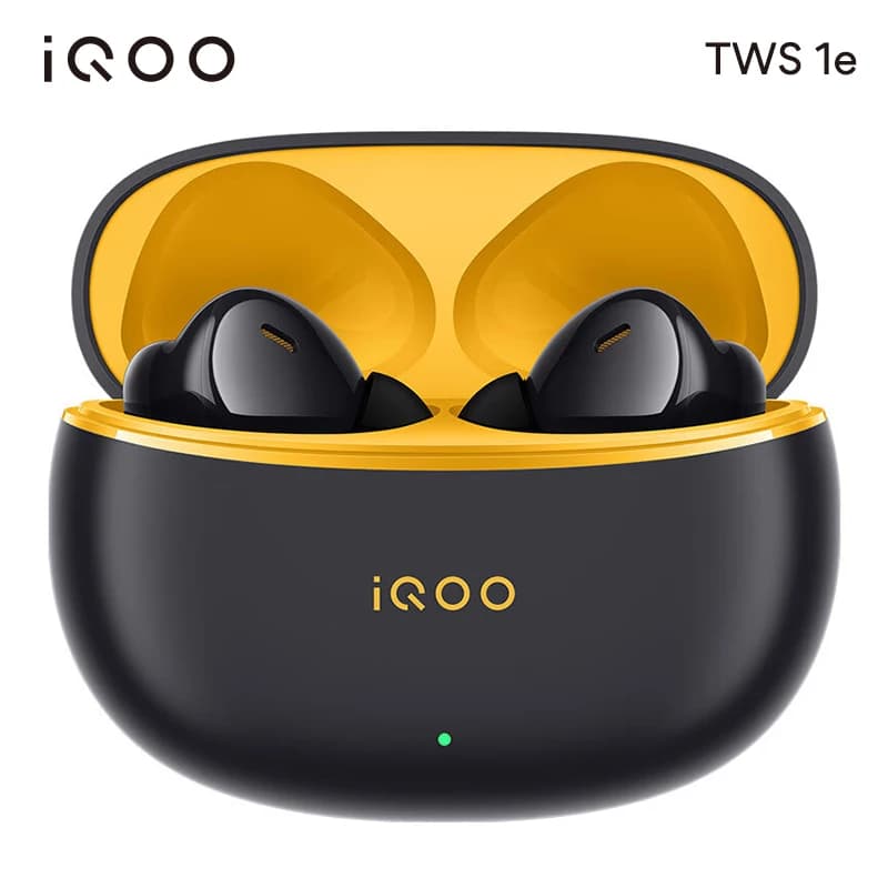 Auricolari originali iQOO TWS 1e, auricolari wireless Bluetooth 5.3, auricolari con cancellazione attiva del rumore, auricolari con bassa latenza di 55 ms, cuffie da gioco