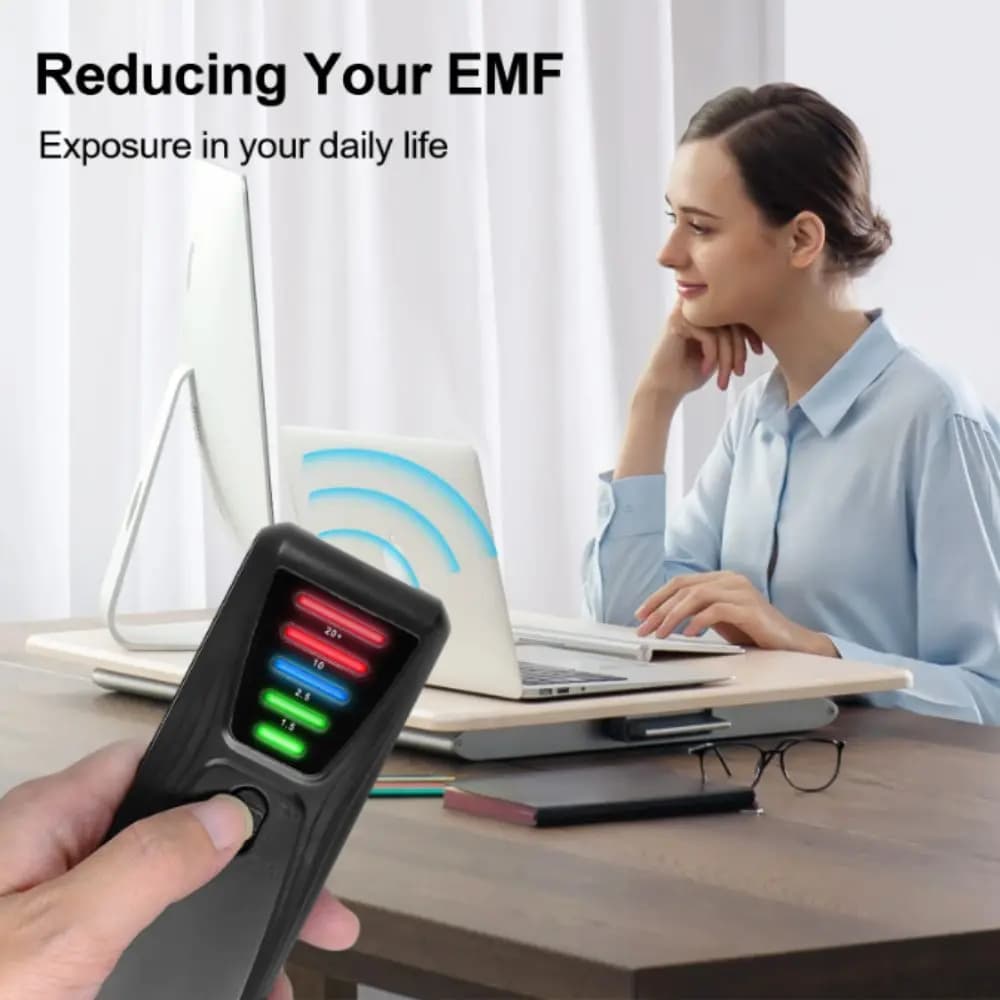 Misuratore EMF Digitale Portatile, Tester di Radiazioni Elettromagnetiche ad Alta Precisione, Monitor per Campo Magnetico, Asciugacapelli