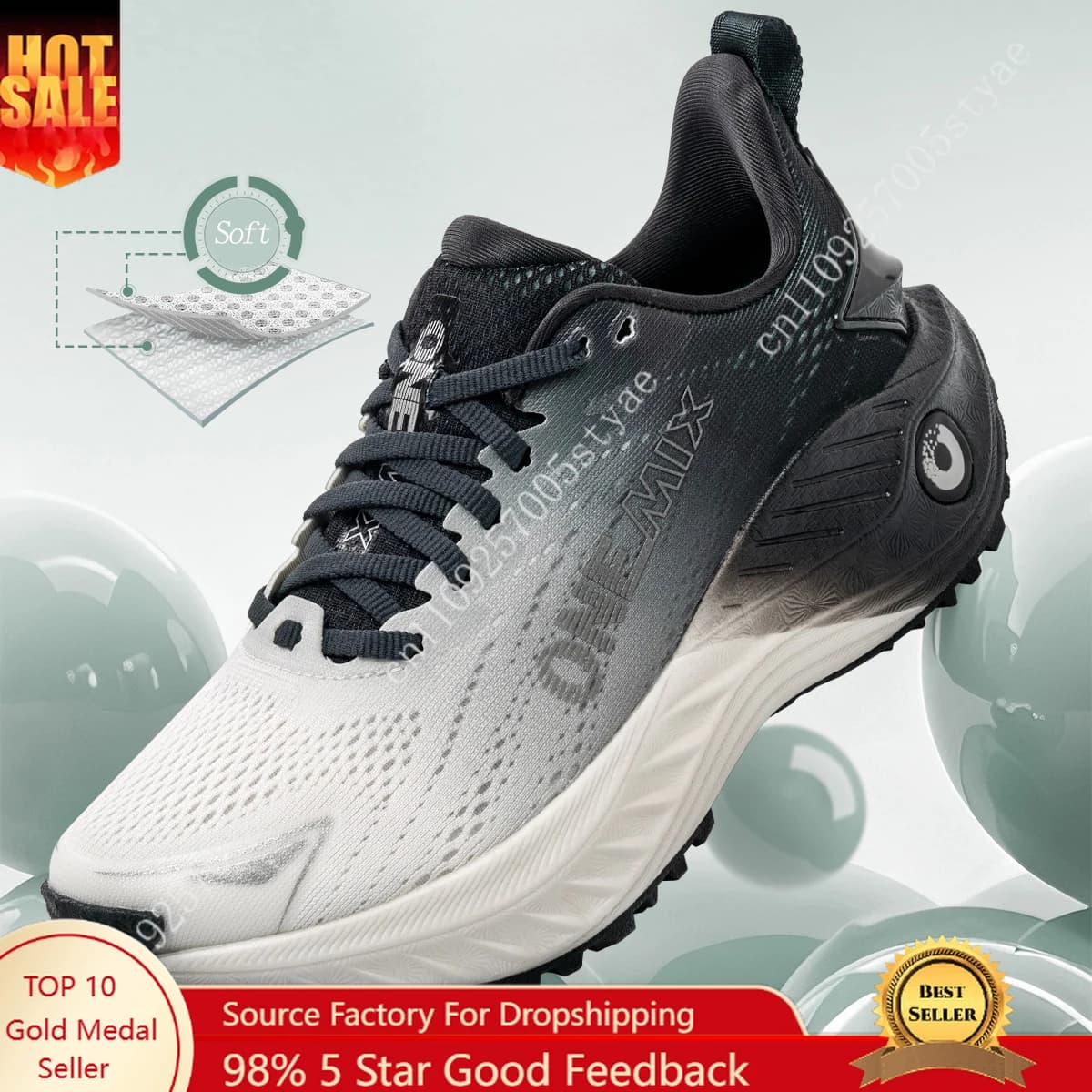 ONEMIX Scarpe da corsa Uomo Donna Scarpe da jogging estive traspiranti Scarpe da ginnastica leggere Scarpe casual da palestra Scarpe sportive da uomo con cuscino per esterni