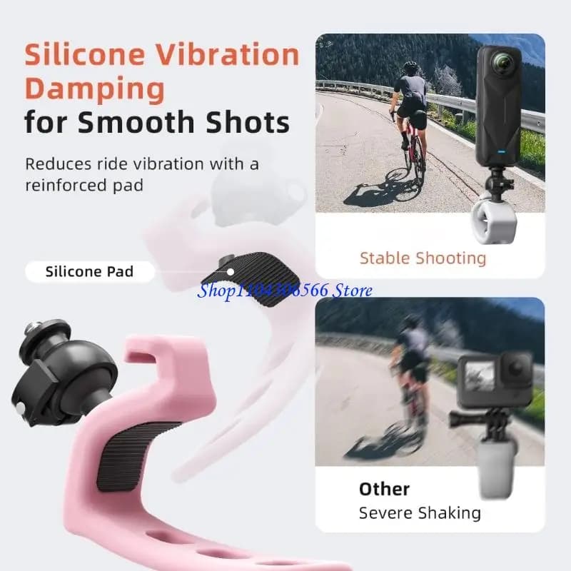 02DD Universal Shockproof Action Camera Mount 180 Vertical 360 Horizontal Adjustment