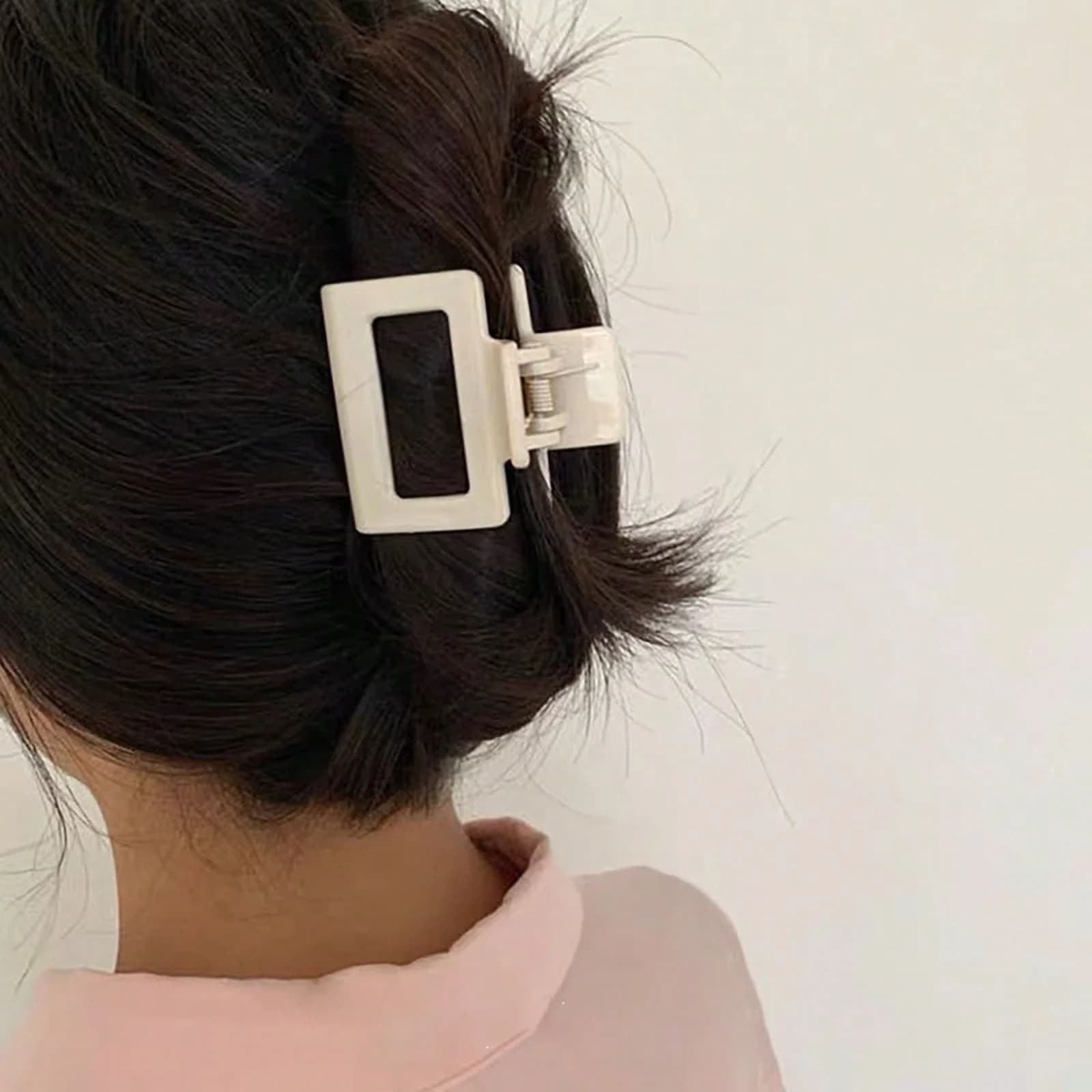 5 fermagli per capelli quadrati da 5 cm per donna, fermagli per capelli alla moda, accessori per capelli casual