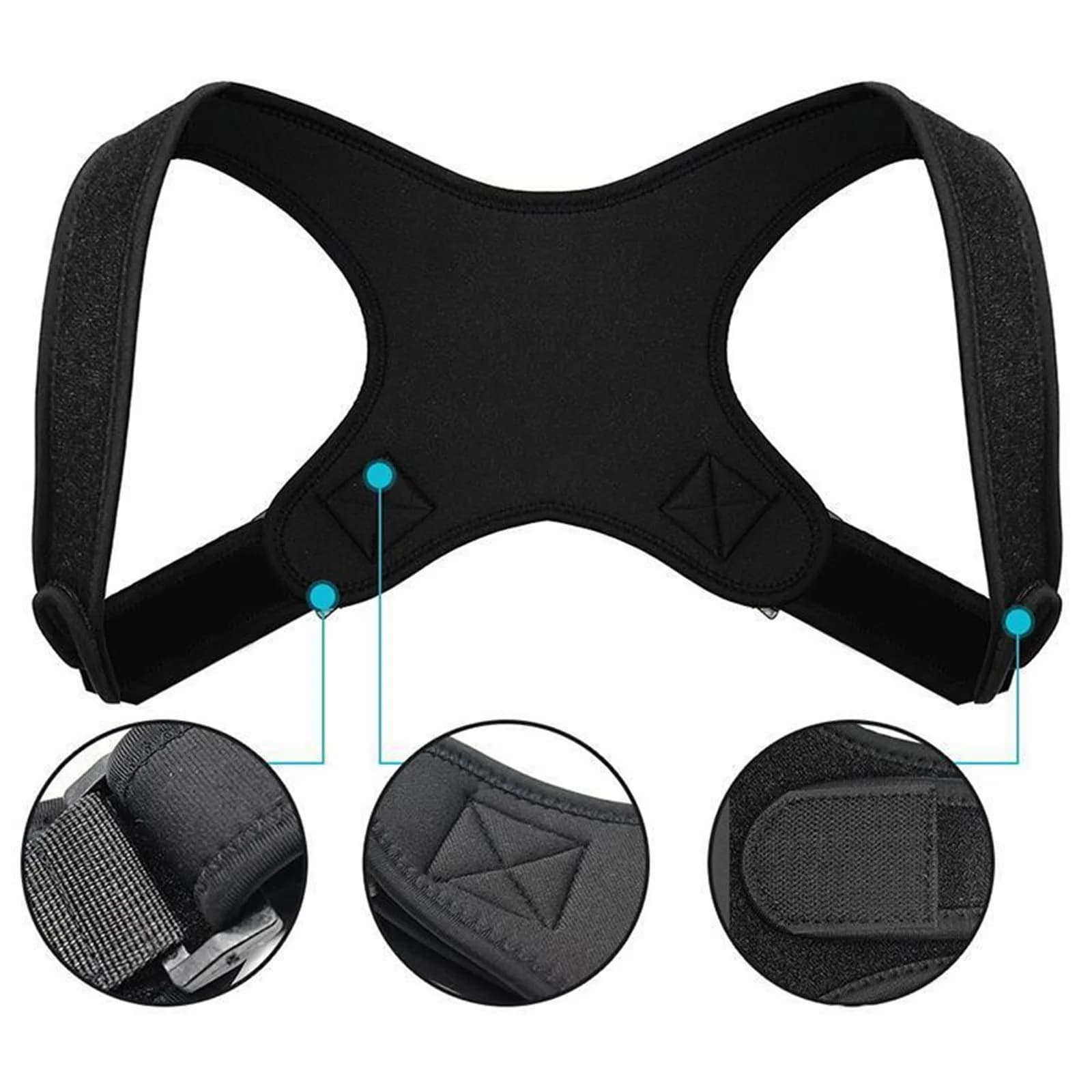 Unisex Invisible Back Correction Belt Adjustable Fitness Back Shoulder Support Belt Adult Invisible Hunchback Belts Supplies
